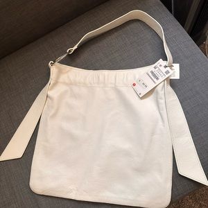 Zara leather tote bag